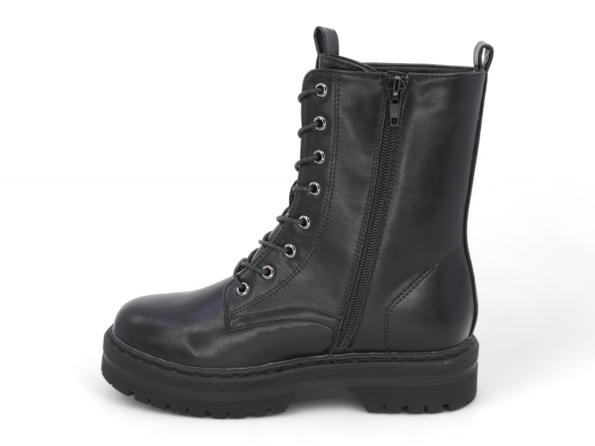 Girls Black Leni Combat Boot