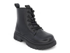 Girls Black Madison Combat Boot