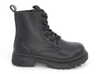 Girls Black Madison Combat Boot