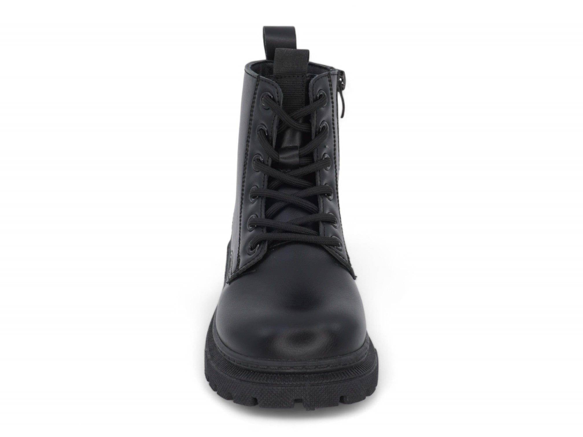 Girls Black Madison Combat Boot