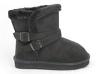 Girls Black Hue Fur Boot