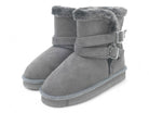 Girls Black Hue Fur Boot