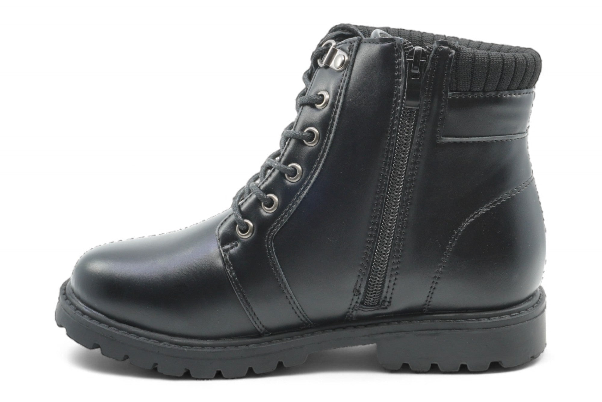 Girls Black Serena Combat Boot
