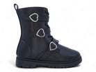 Girls Black Hearts Boots