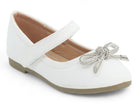 Toddler White Selene Flat