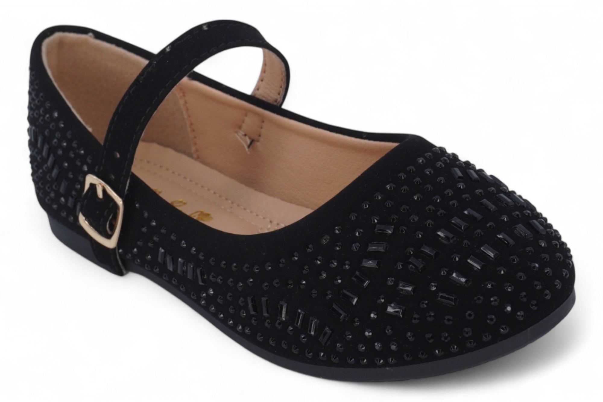 Toddler Black Alma Flat