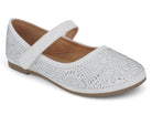 Toddler White Alma Flat