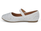 Toddler White Alma Flat