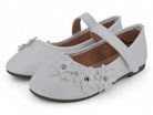 Toddler White Arlet Flat