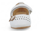 Toddler White Grace Flat