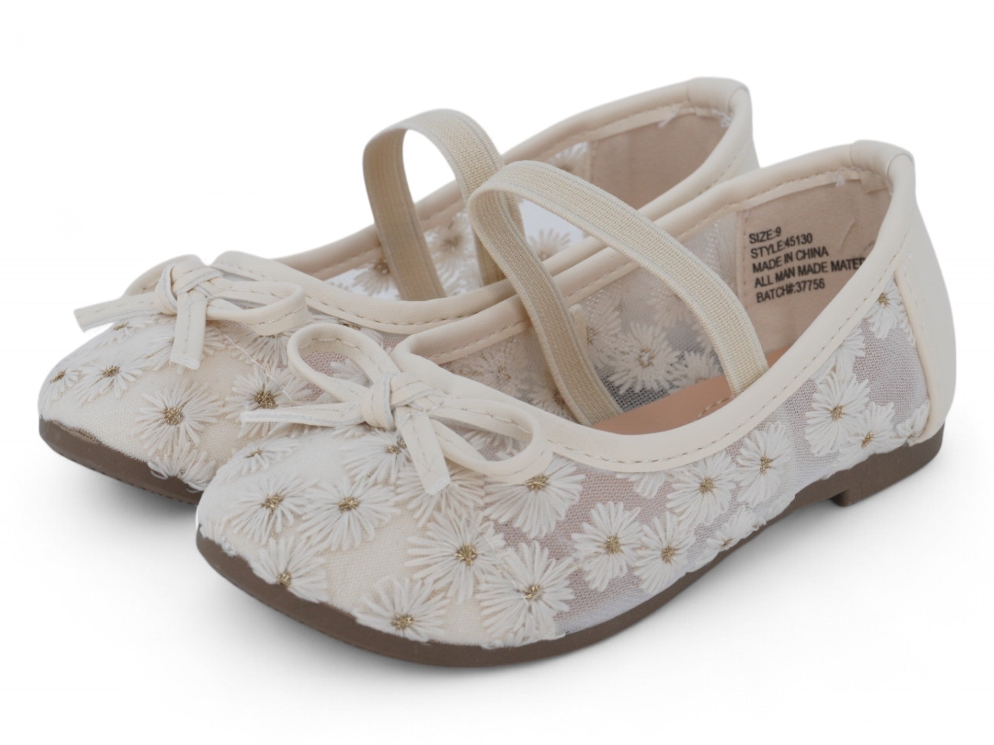 Toddler Ivory Daisy Flat
