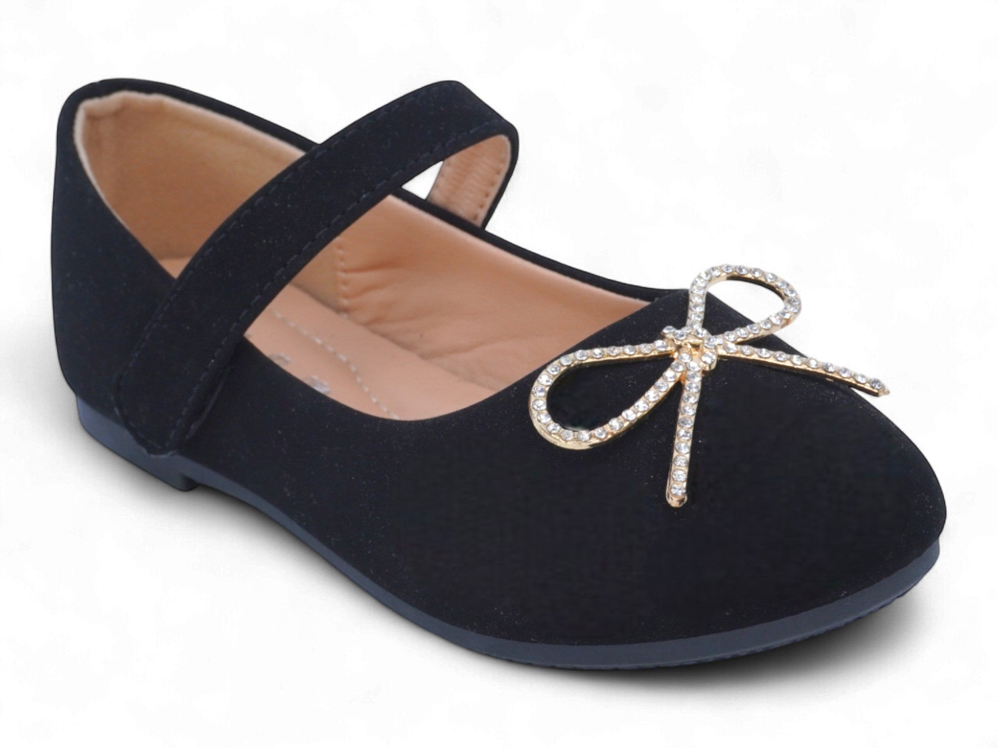 Toddler Black Kim Flat