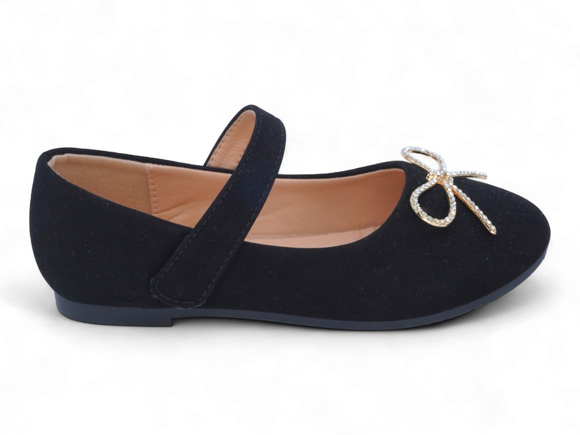 Toddler Black Kim Flat