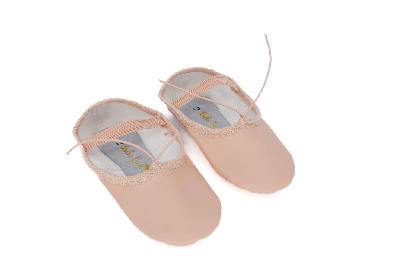 Girls' Nude Vegan Leather Ballerina Shoes