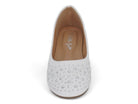 Girls' White Cataleya Flat