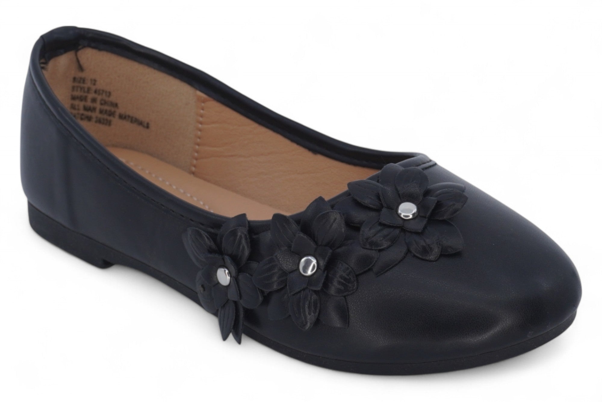 Girls' Black Noelia Flat