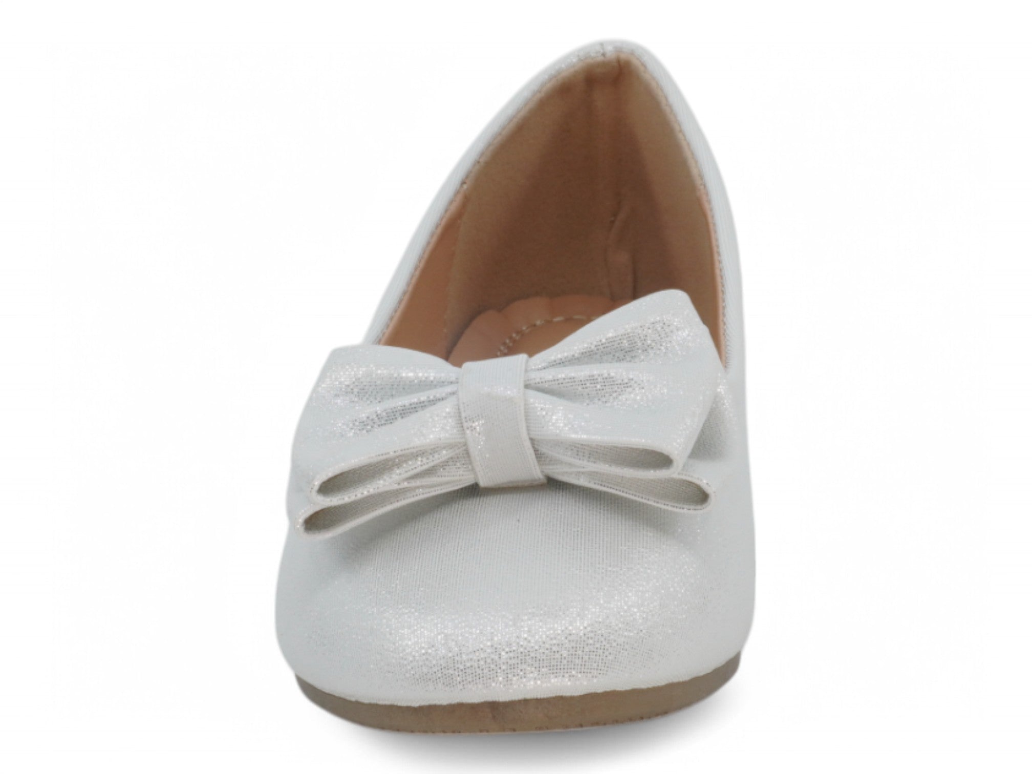 Girls Silver Katie Flat