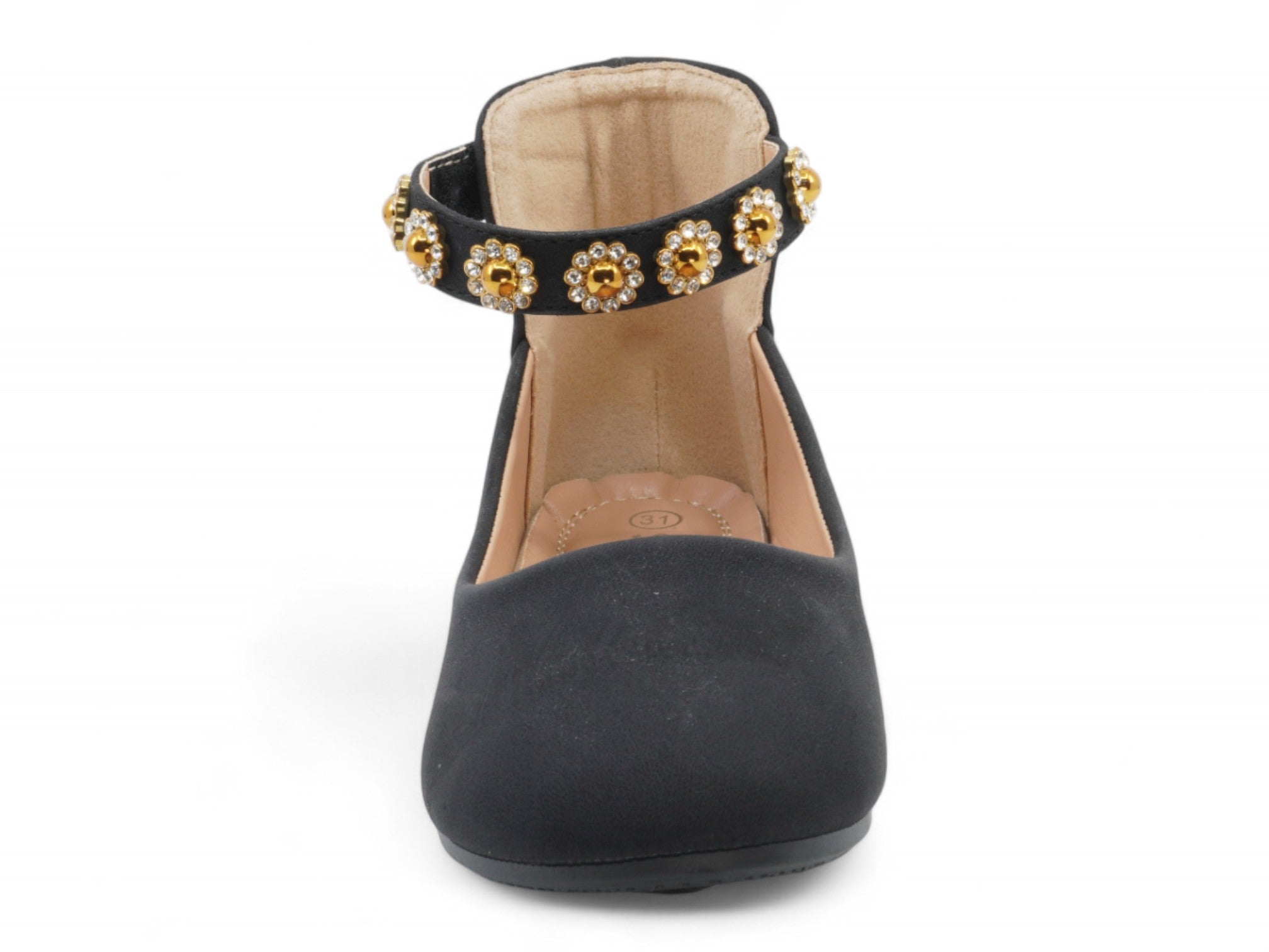 Girls Black Bridget Flat