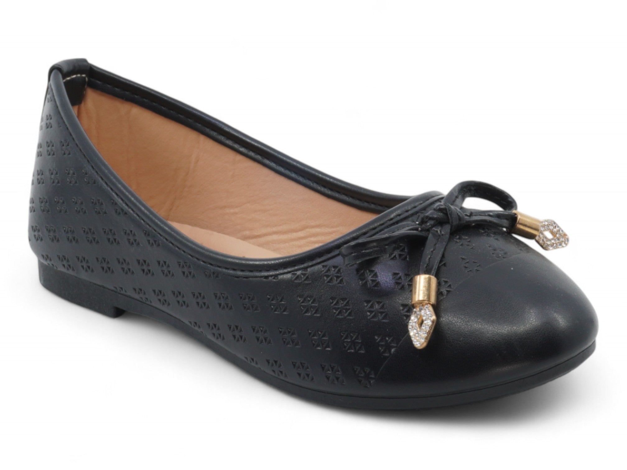Girls Black Gracie Flat
