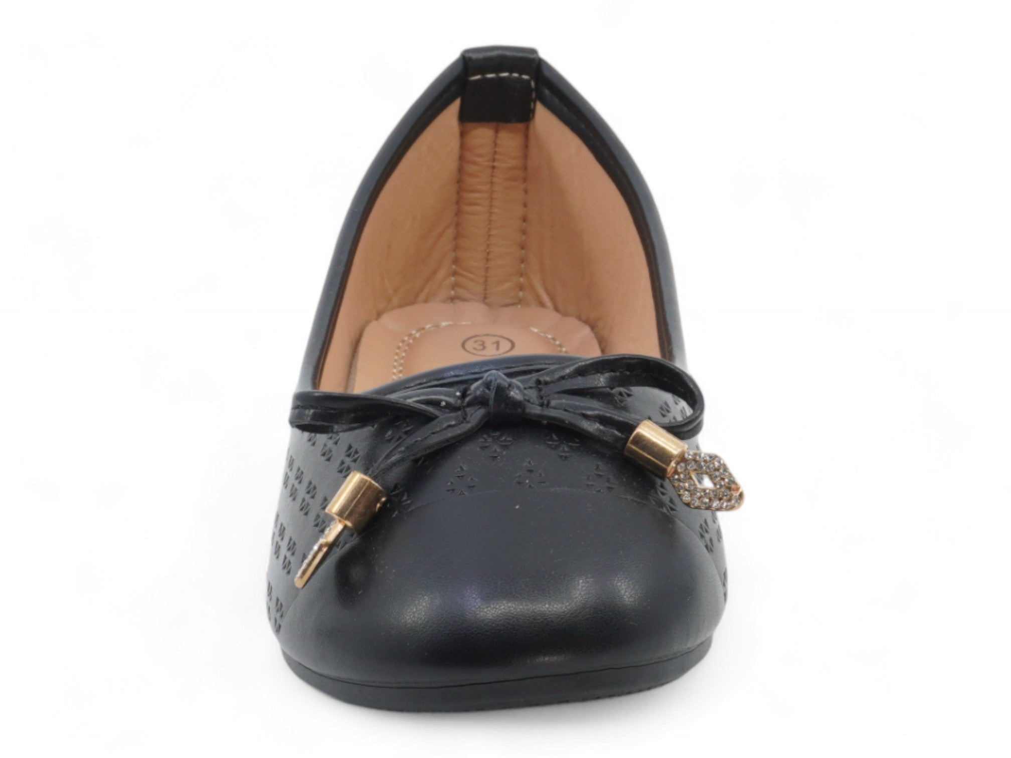 Girls Black Gracie Flat