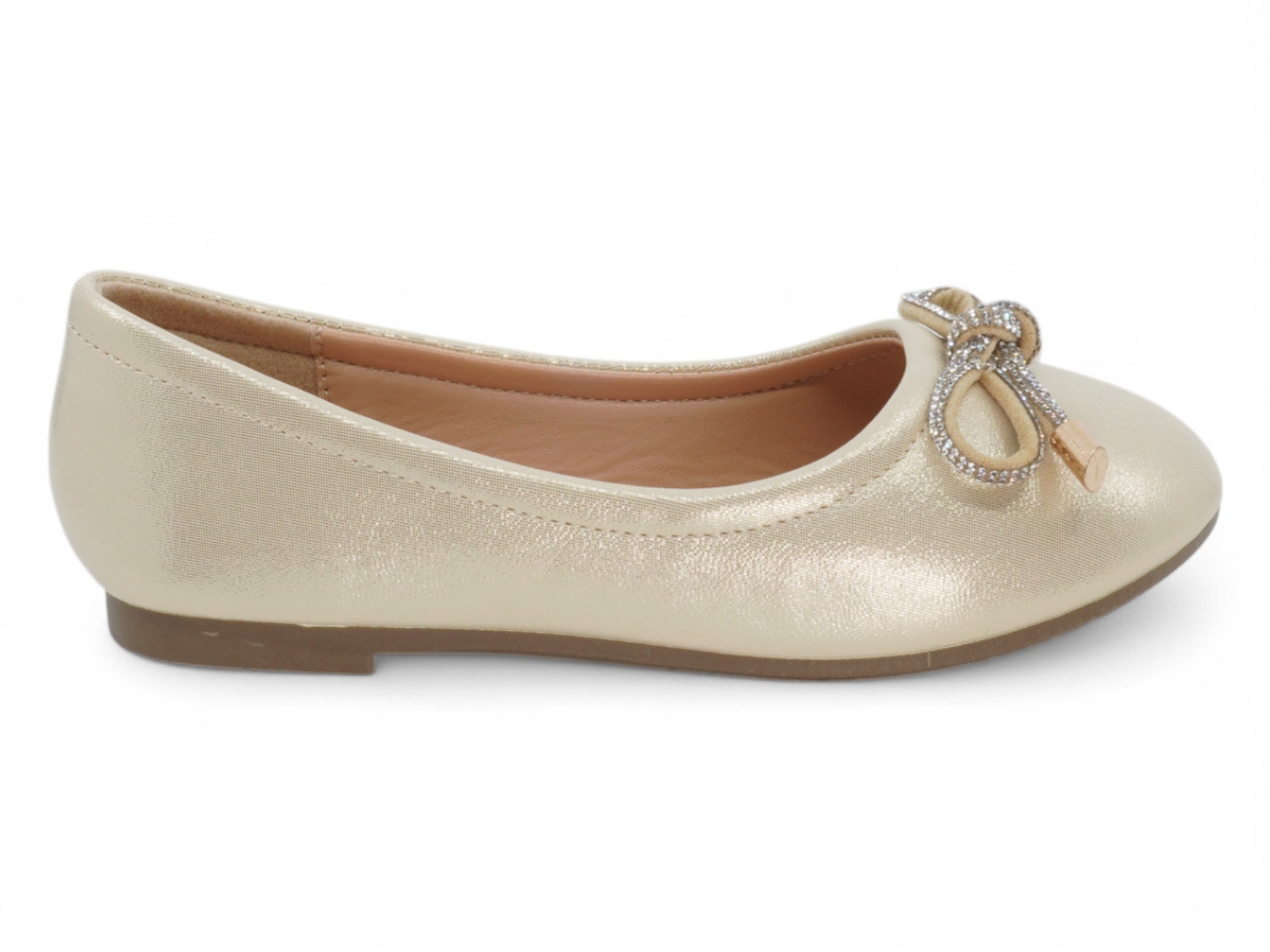 Girls Champagne Kitty Flat