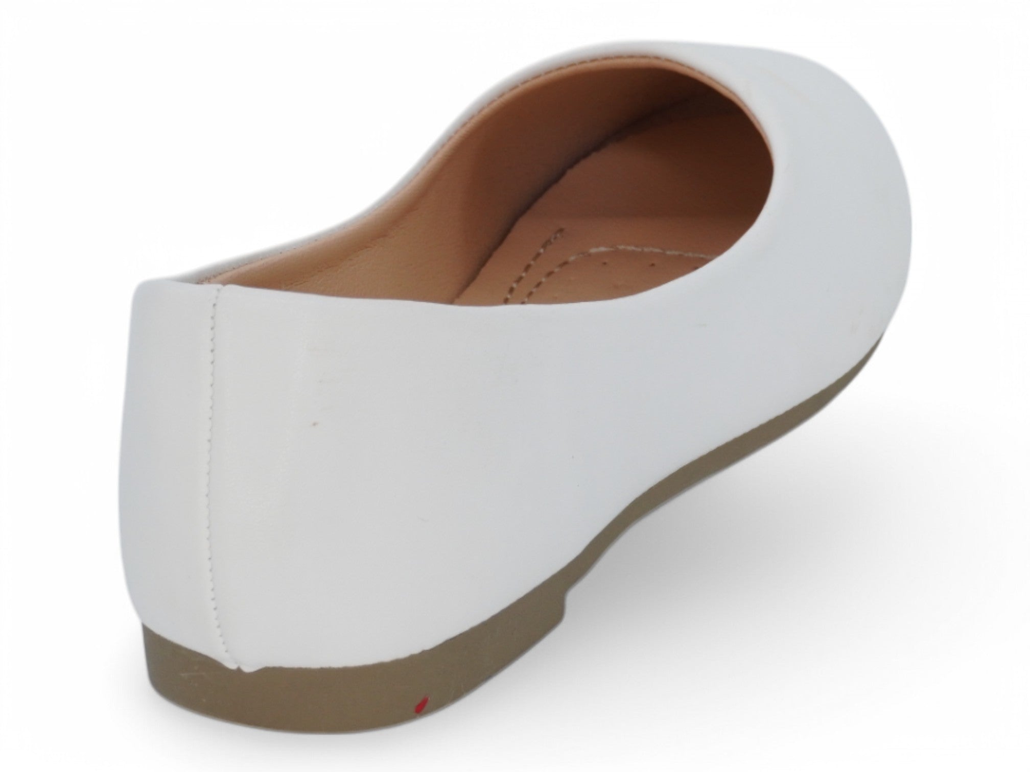 Girls' White Julia Flat