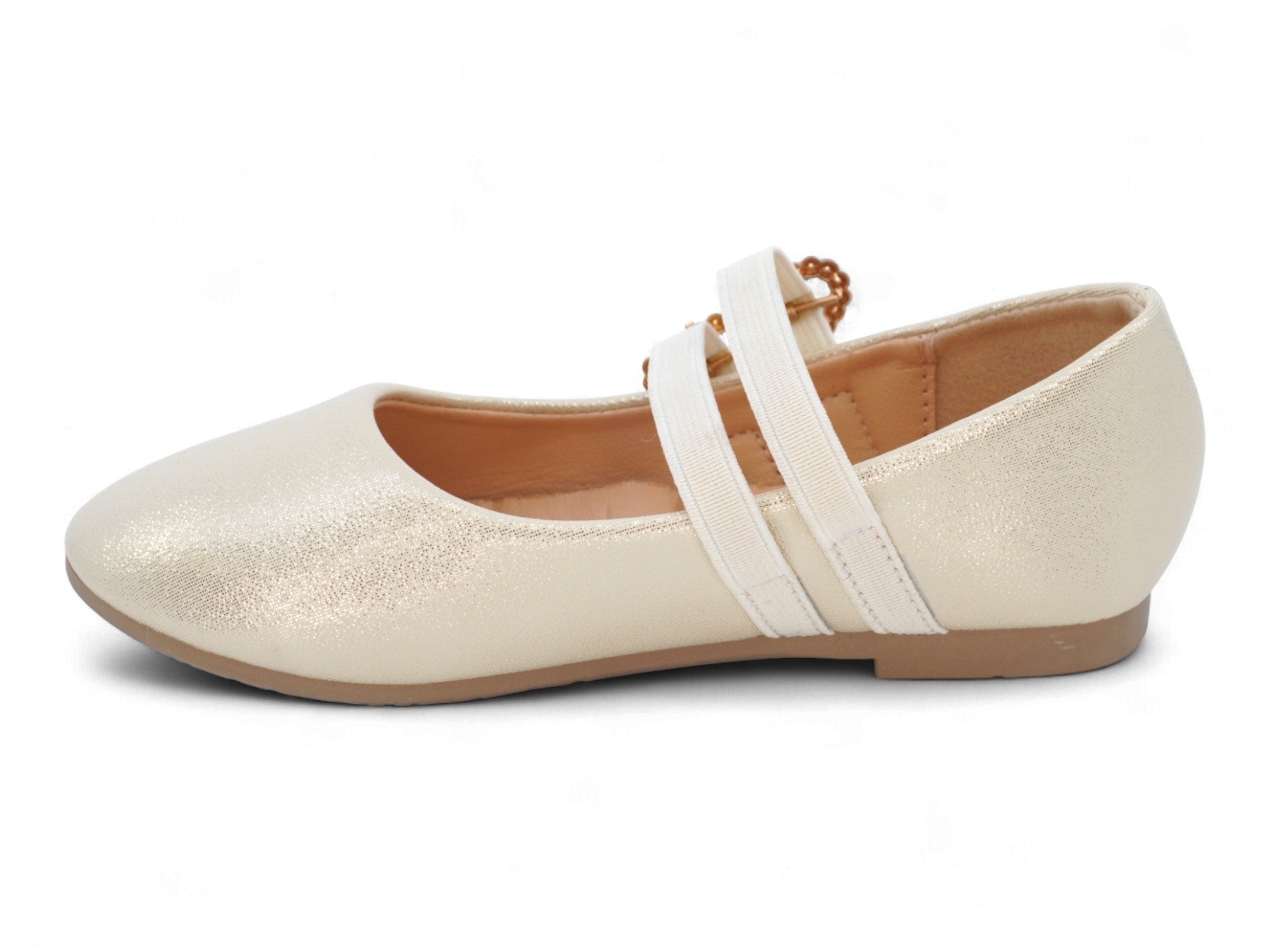 Girls' Gold Kaya Flat