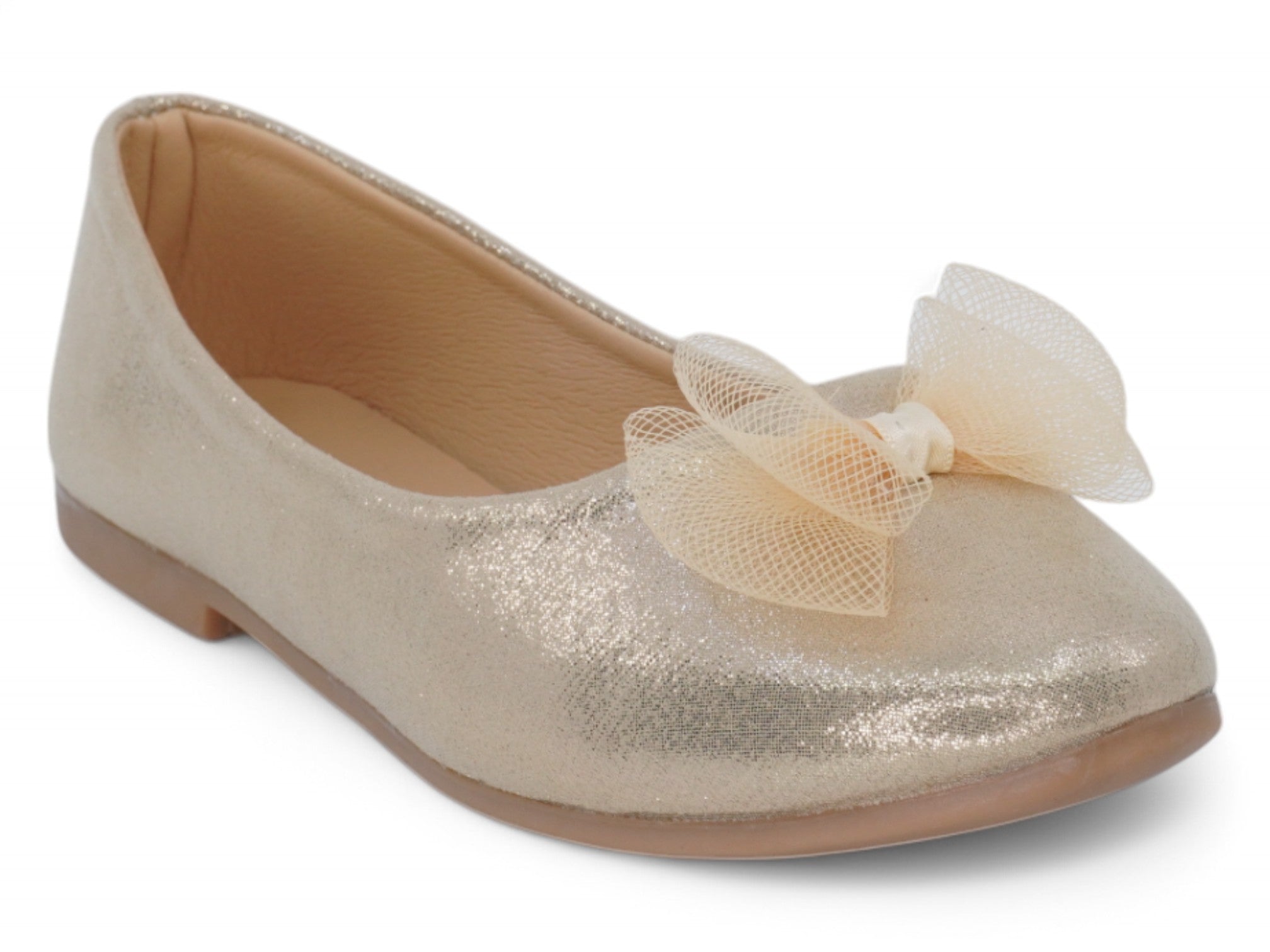 Girls' Gold Lia Flat
