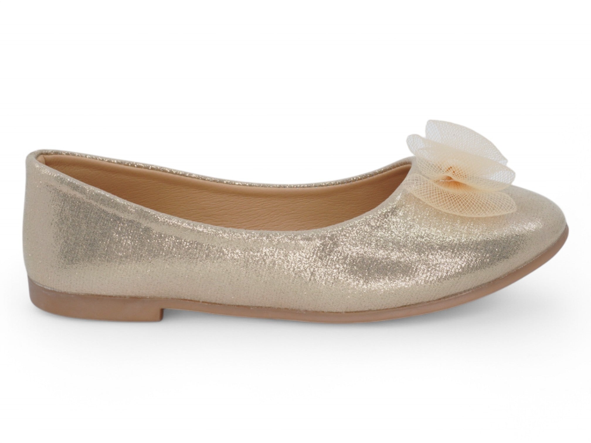 Girls' Gold Lia Flat