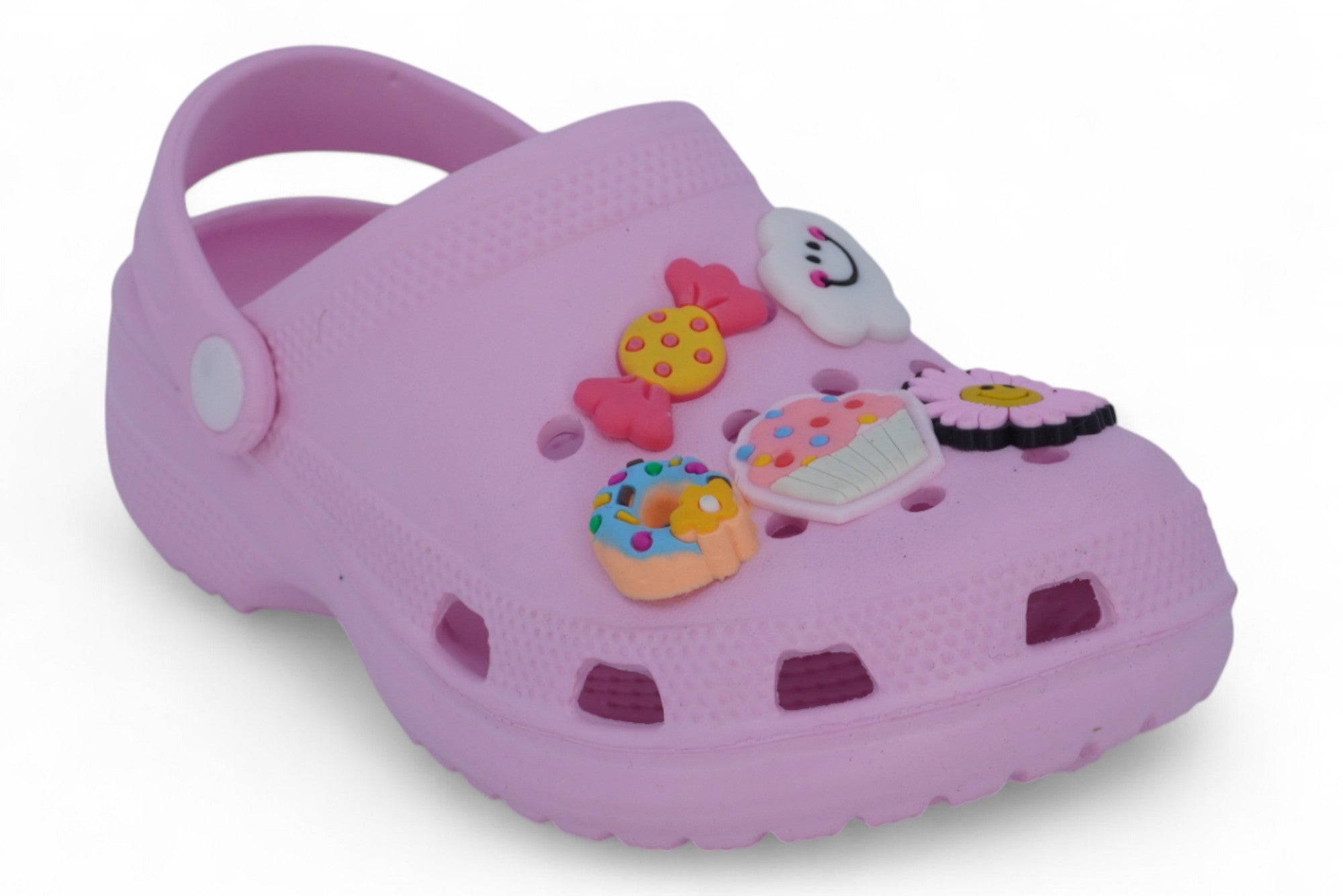 Girls' Pink Charm Clog