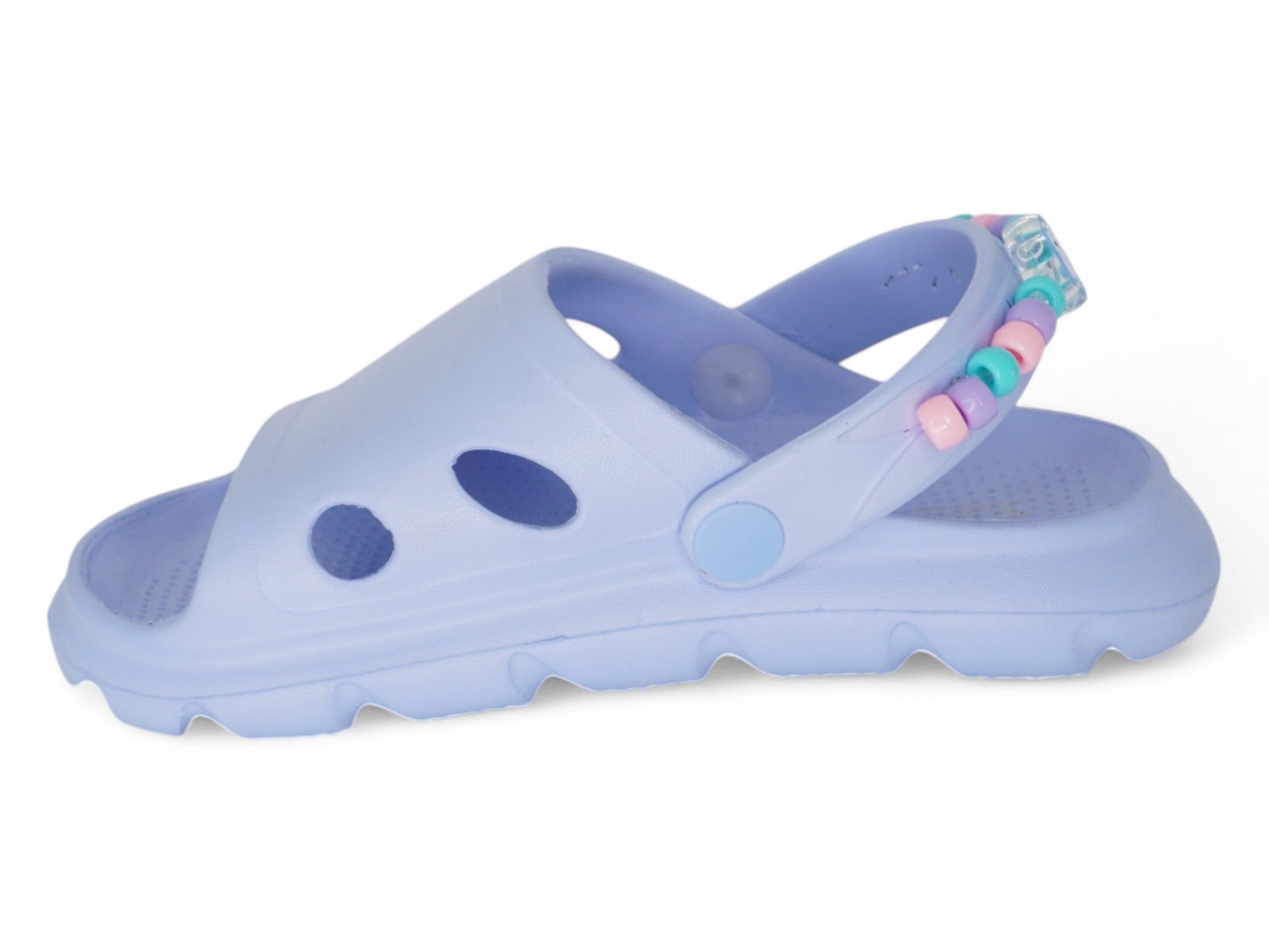 Girls' Blue Bead Slides