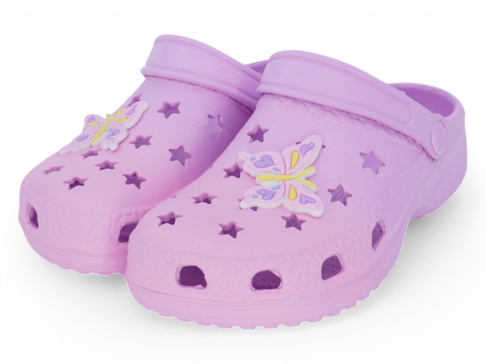 Toddler Purple Butterfly Ombré Clog