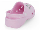 Girls Pink CZ Charm Clog