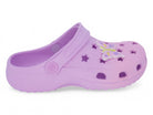 Girls Purple Butterfly Ombré Clog