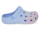 Girls Blue Butterfly Ombré Clog