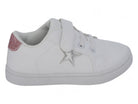 Toddler White & Silver Star Sneaker
