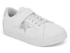 Toddler White & Gray Star Sneaker