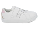 Toddler White & Gray Star Sneaker