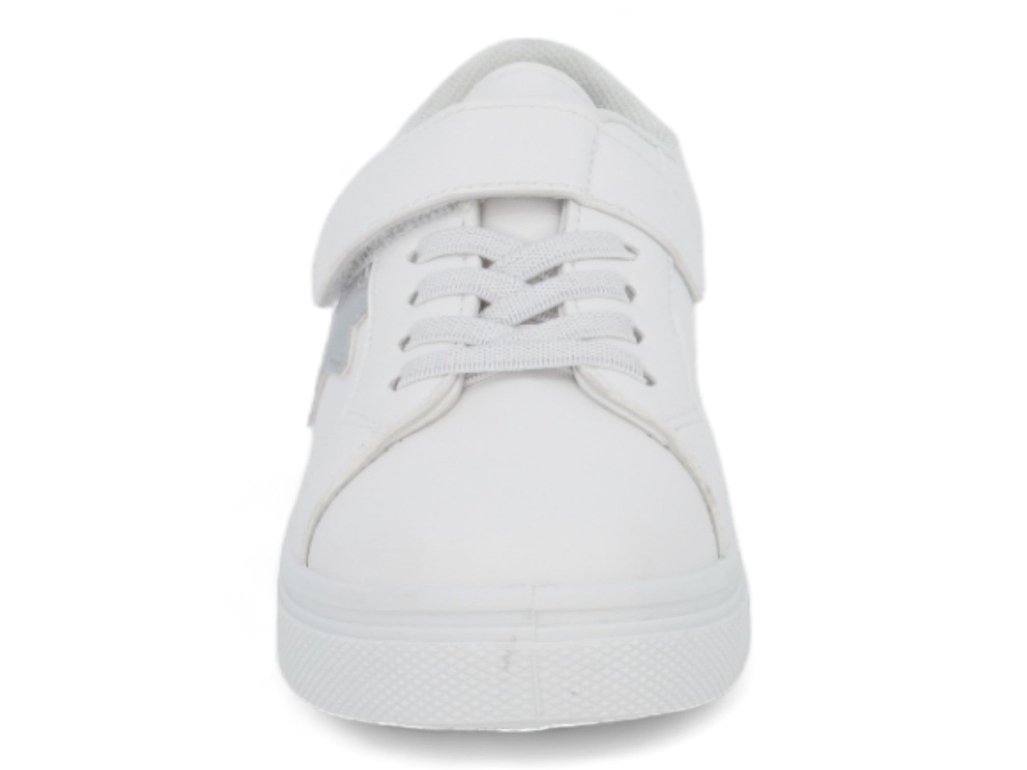Toddler White & Gray Star Sneaker