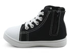 Toddler Black Flower High Top Sneaker