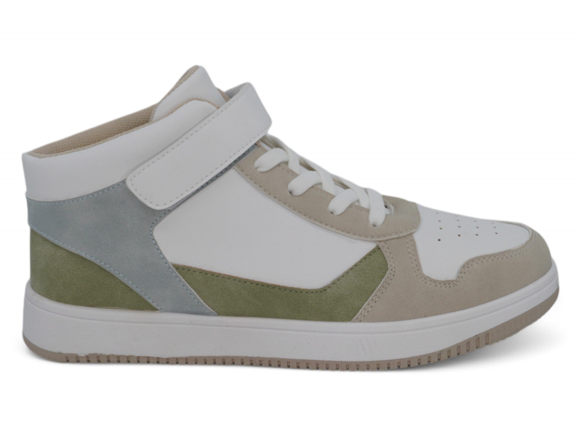 Toddler Gray & Blue High Top Sneaker