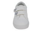 Girls White Velcro Heart Sneaker