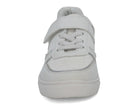 Toddler White & Silver Velcro Court Side Sneaker