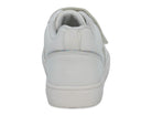 Toddler White & Silver Velcro Court Side Sneaker