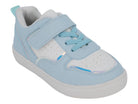 Toddler Blue & White Velcro Court Side Sneaker