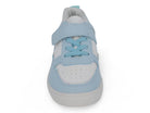 Toddler Blue & White Velcro Court Side Sneaker