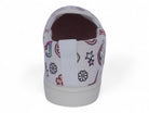 Toddler White Rainbow Print Slip On