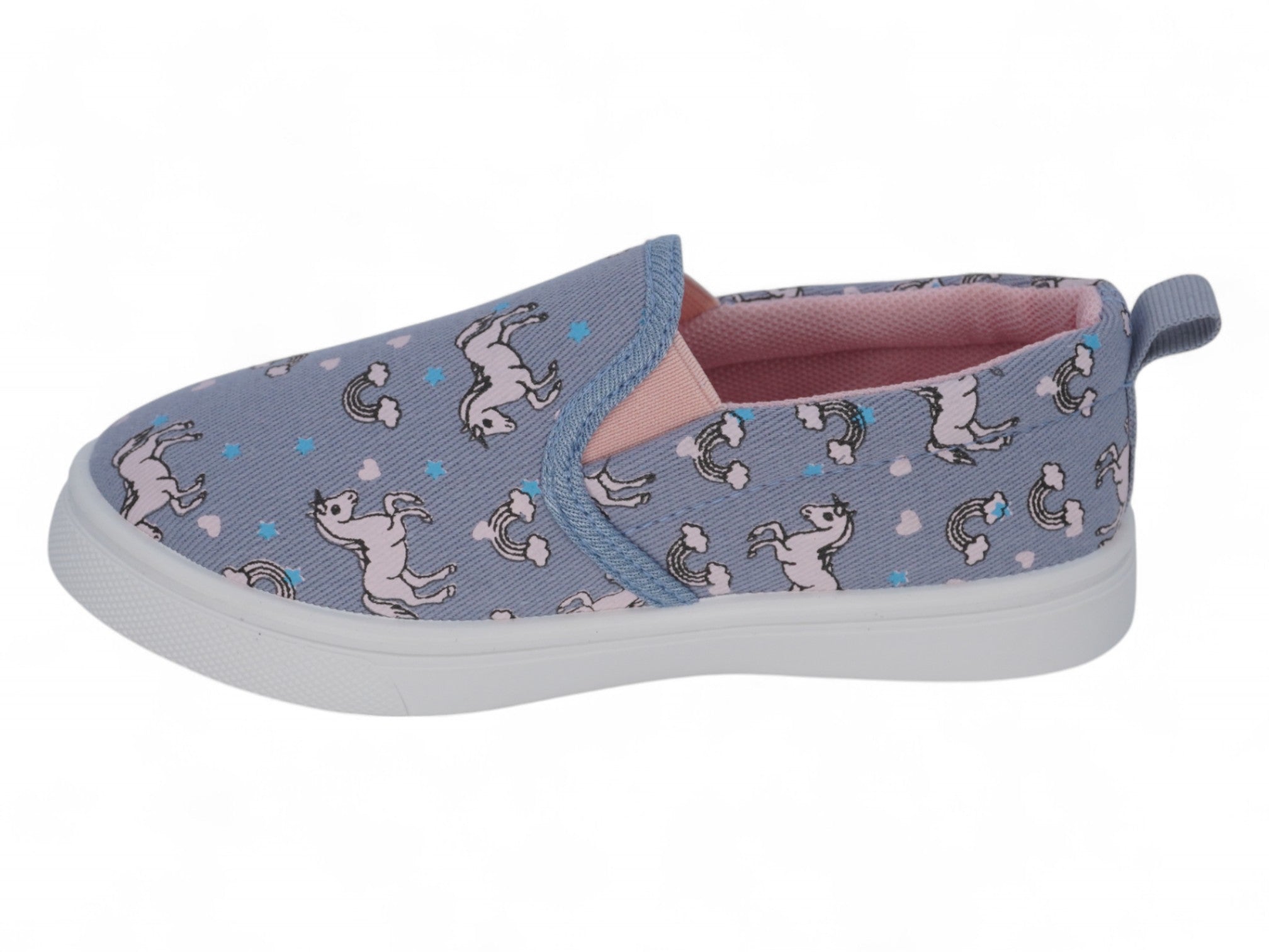 Toddler Blue Unicorn Slip On