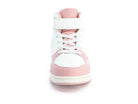 Girls Pink & White High Top Sneaker
