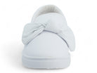 Girls' White Bow Slip On Sneaker